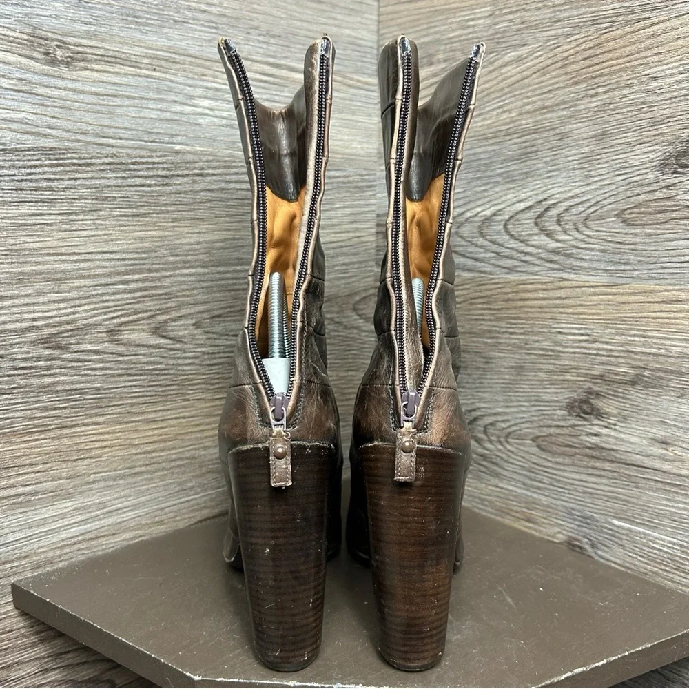 Louis Vuitton Brown Leather Women's Boots - Picture 8 of 9